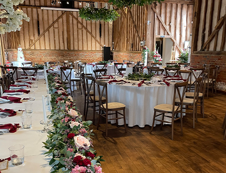 Joanne and Eamonn at Lillibrooke Manor