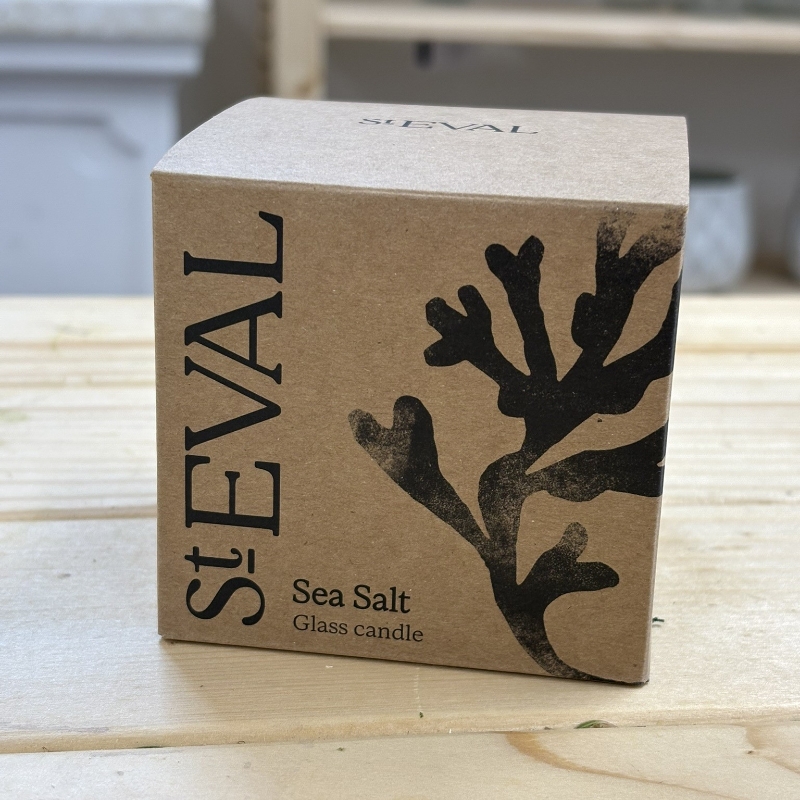 Sea Salt Amber Glass Candle