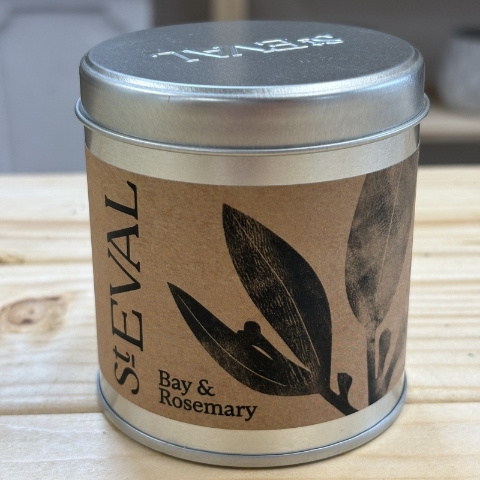 Bay and Rosemary Candle Tin